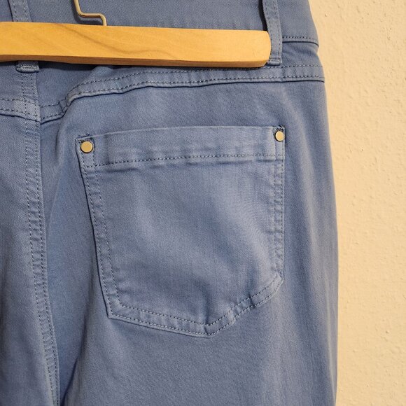 Tribal Comfort Stretch Fly Front Pants Periwinkle Blue 8 - Picture 4 of 5